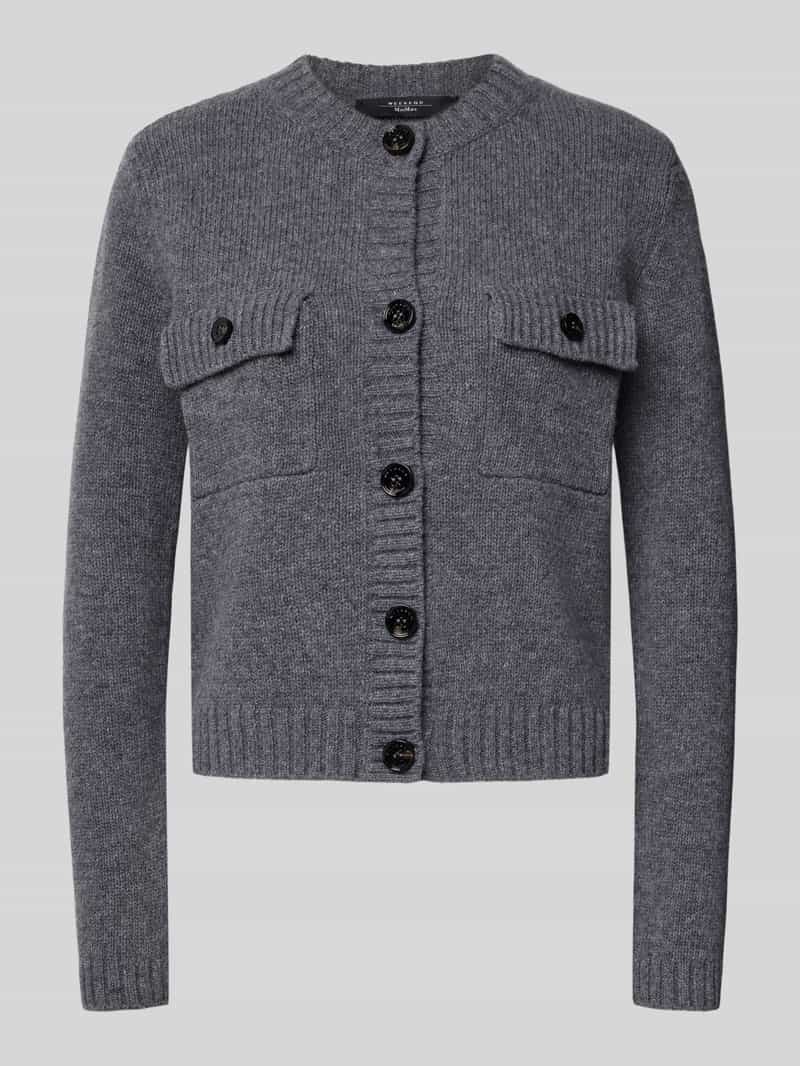 Weekend Max Mara Regular fit gebreid jack van zuivere scheerwol model 'SFABRI'
