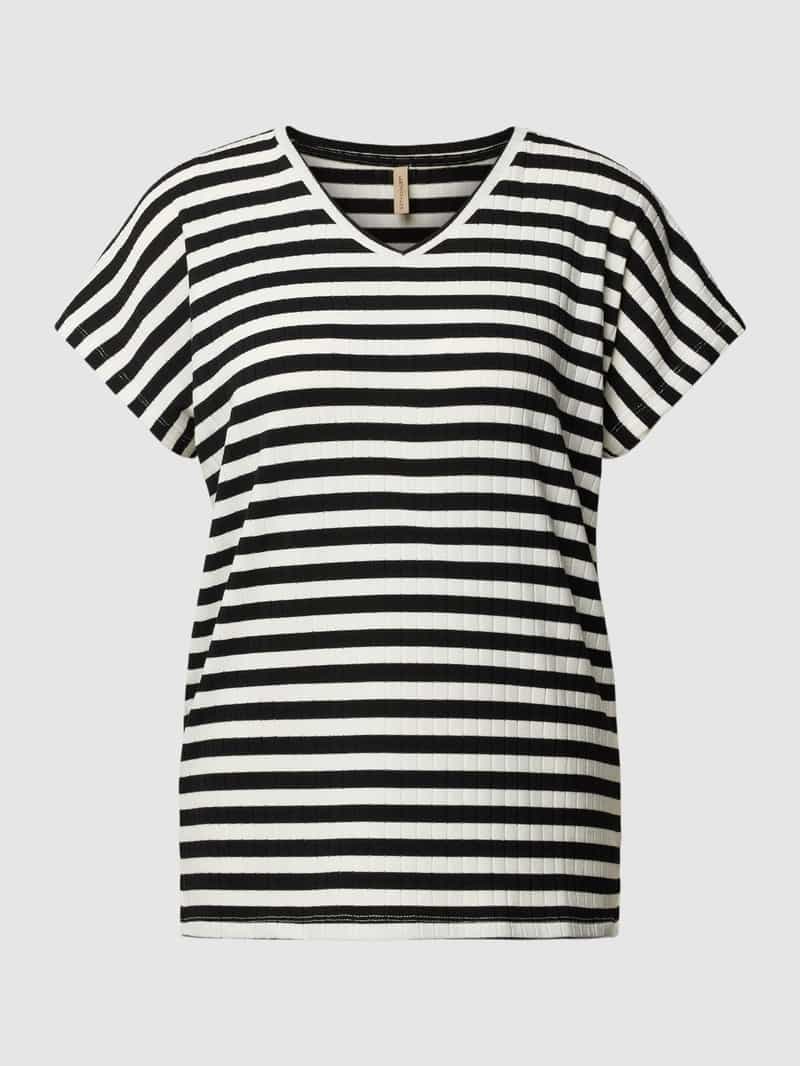 Soyaconcept T-shirt met V-hals model 'Kaiza'