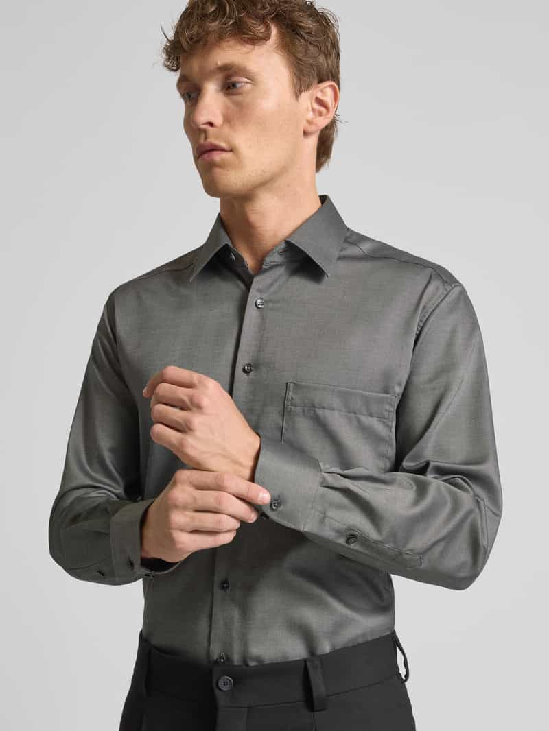 Eterna Comfort fit zakelijk overhemd met knoopsluiting