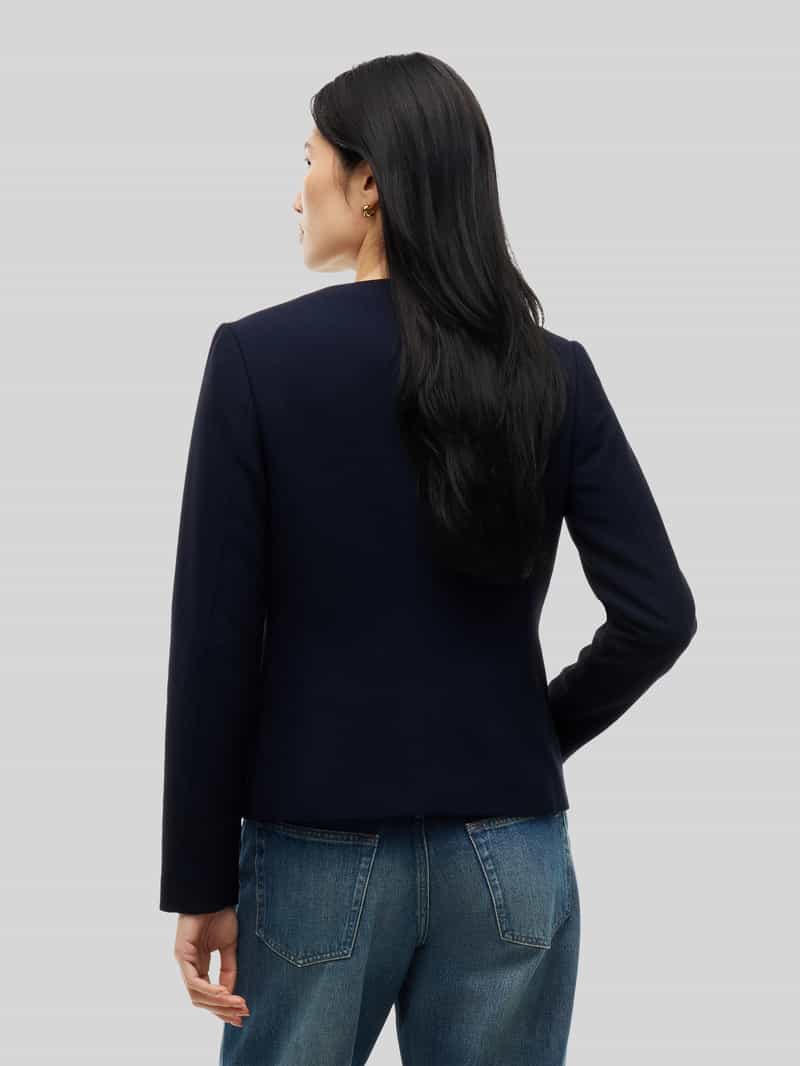 Tommy Hilfiger Slim fit korte blazer met viscose