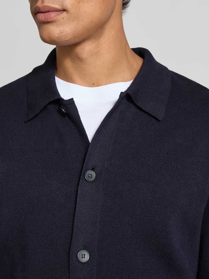 Jack & Jones Premium Gebreid jack met kentkraag model 'MILANO'