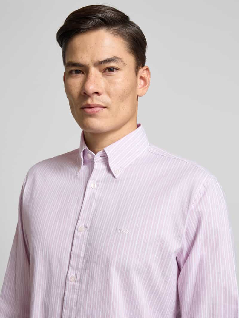 Boss Orange Slim fit vrijetijdsoverhemd van katoenmix model 'RICOPLUS_M'