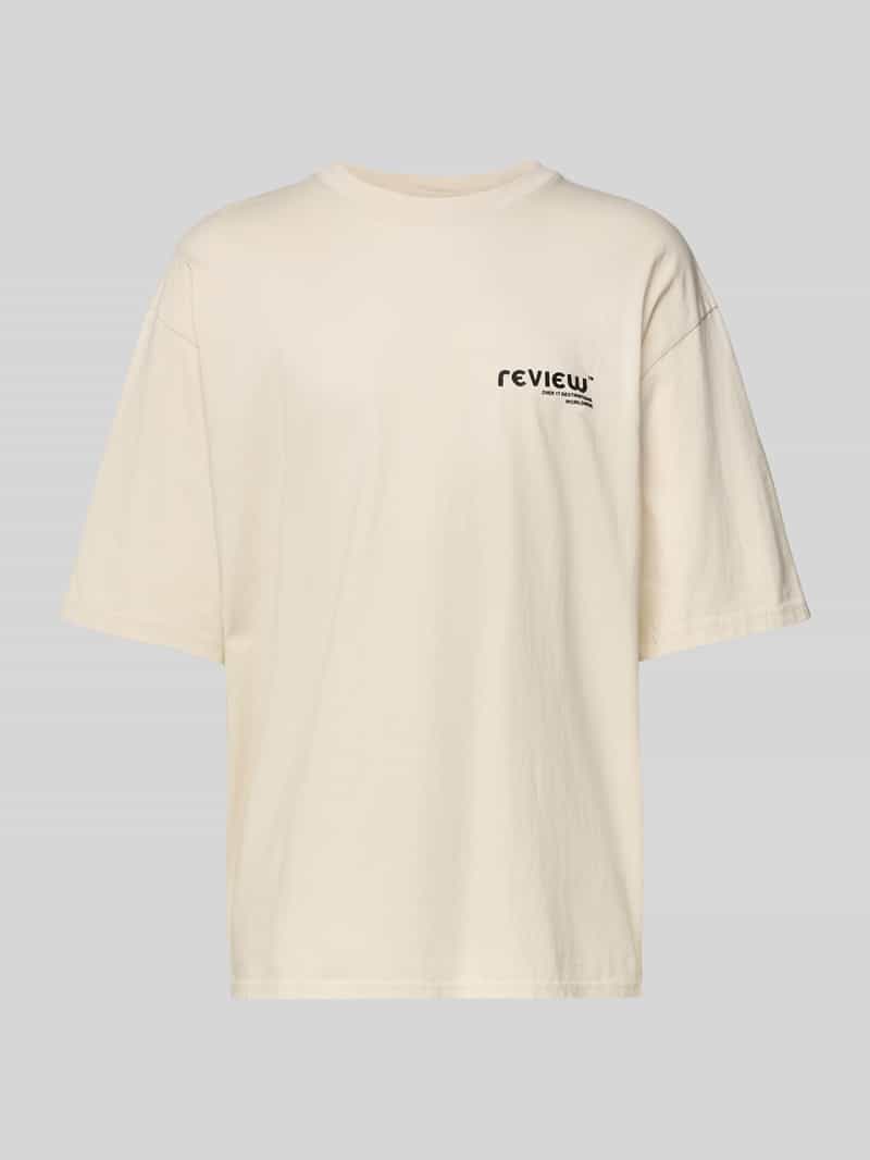 T-shirt met labelprint