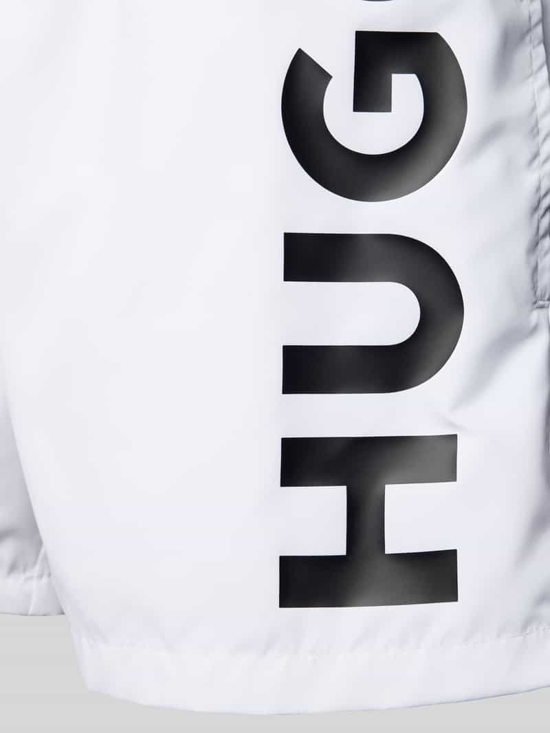 HUGO Relaxed fit zwembroek met labelprint model 'ABAS'
