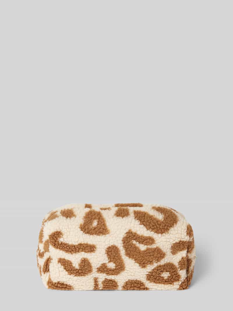 STUDIO NOOS Make-uptasje met teddybont model 'Ecru Leopard'
