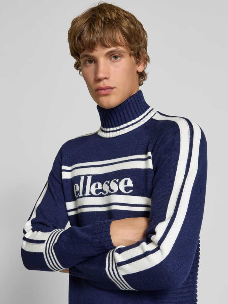Ellesse Gebreide pullover met opstaande kraag model 'PELLINI'