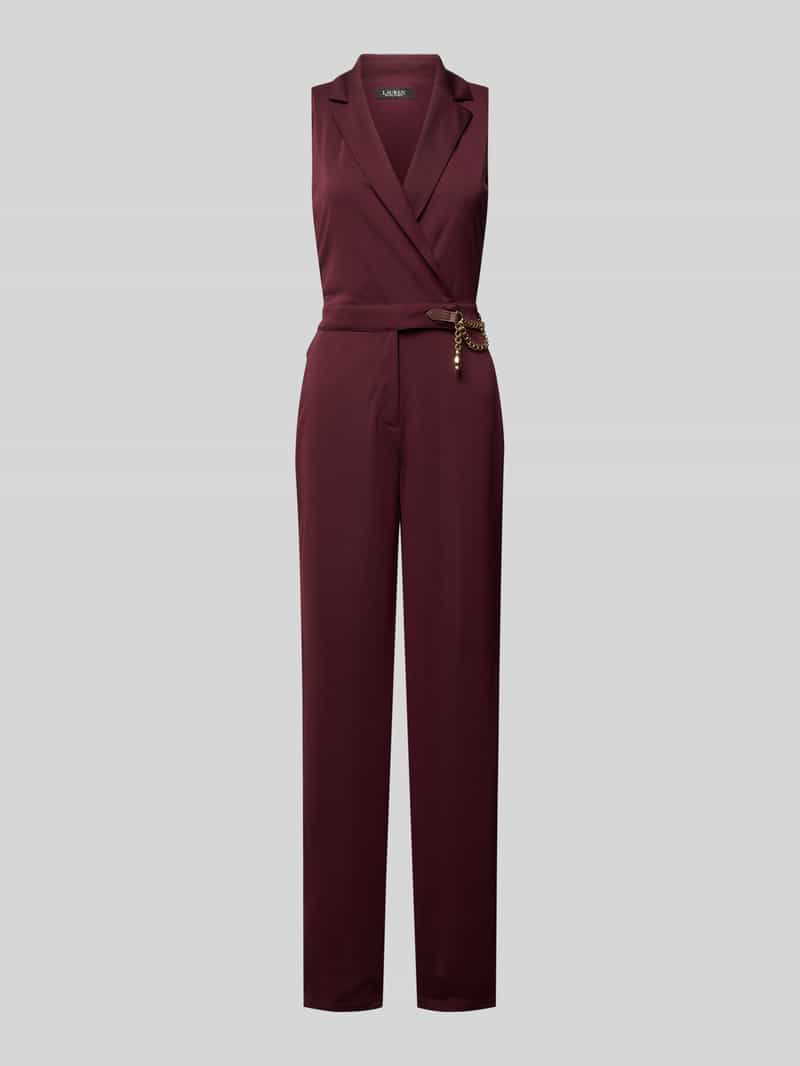 Lauren Ralph Lauren Jumpsuit met tailleriem, model 'NIKELLE'