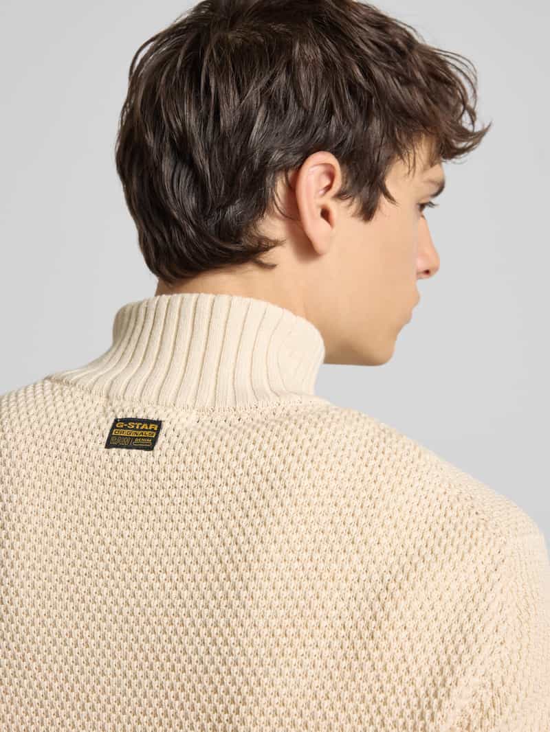 G-Star Raw Gebreide pullover met ribboorden