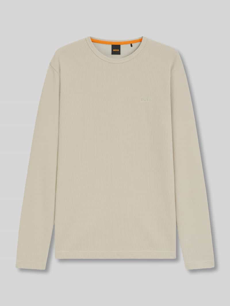 Boss Orange Regular fit shirt met lange mouwen en wafelstructuur model 'TEMPESTO'