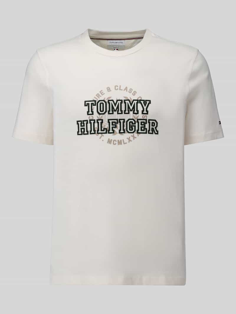 Tommy Hilfiger Regular fit t-shirt van puur katoen