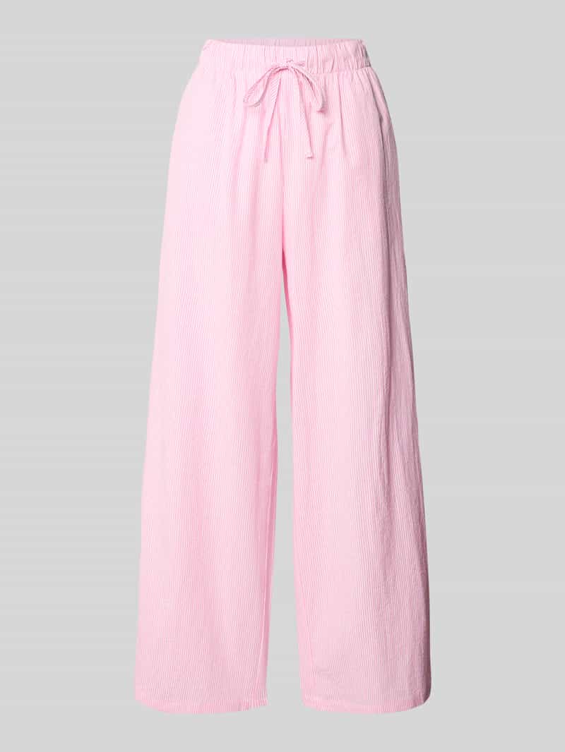 Only Regular fit wijde broek met all-over motief model 'AUGUSTA'