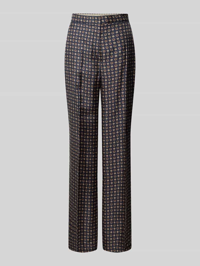 Max Mara Studio Regular fit stoffen broek van pure zijde model 'FAUNA'