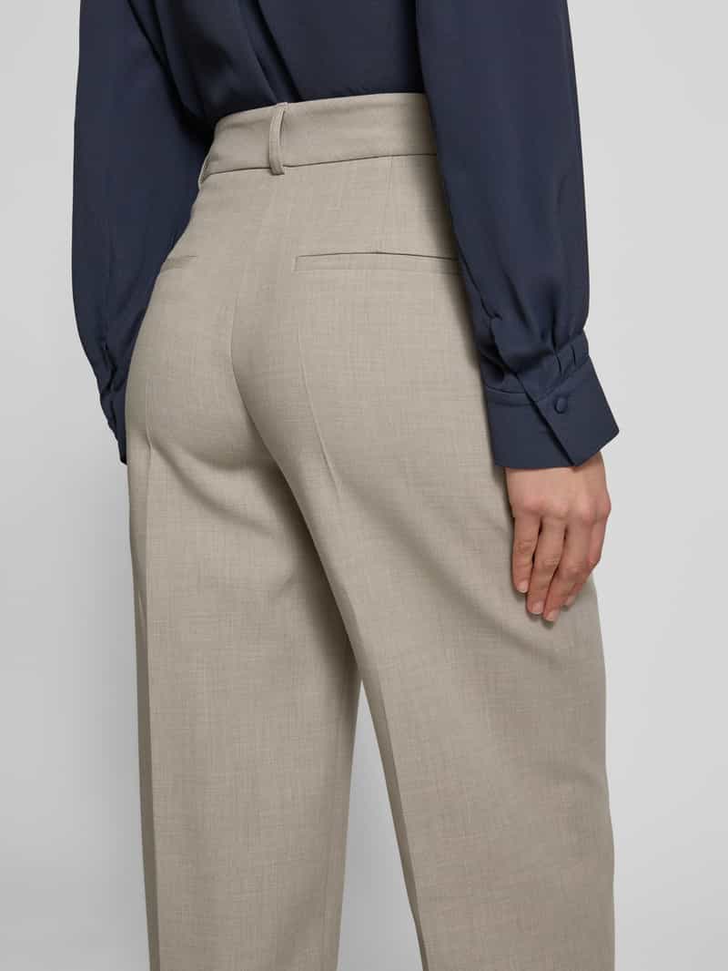 Selected Femme Straight leg stoffen broek met persplooien model 'RITA'