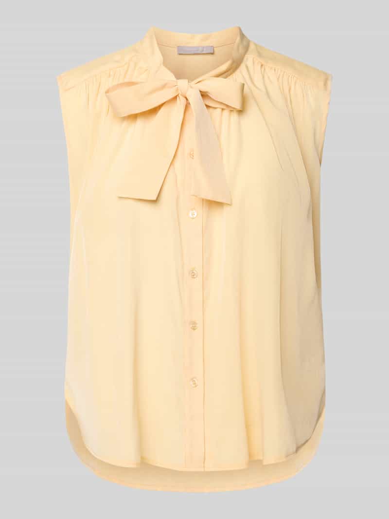 Christian Berg Woman Selection Blousetop met strik en knoopsluiting
