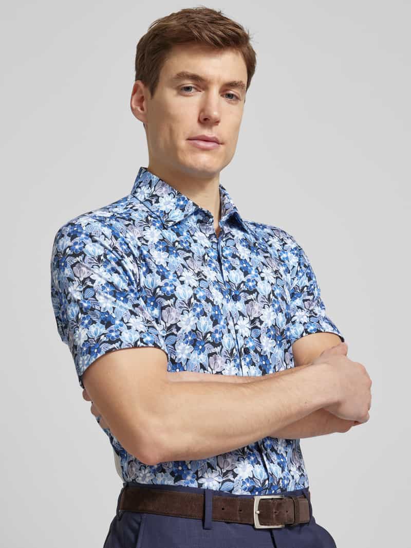 Desoto Slim fit vrijetijdsoverhemd met kentkraag