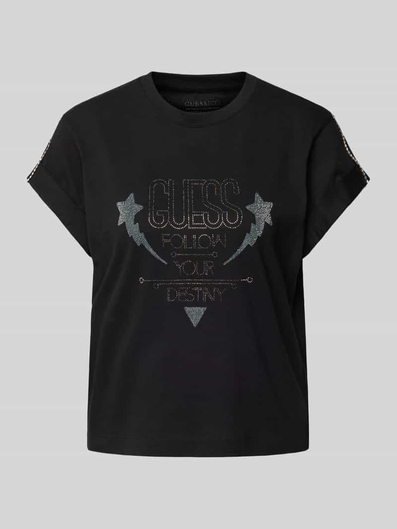 Guess T-shirt met labeldetail