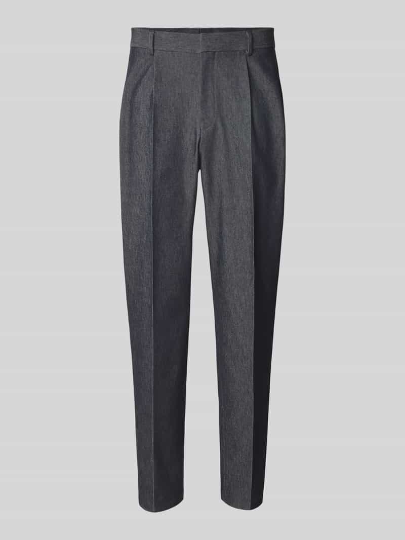 Boss Tapered fit pantalon van katoenmix model 'PERIN'
