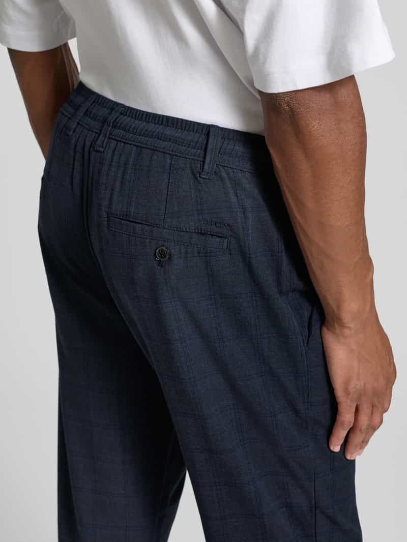 MCNEAL Tapered fit stoffen broek met Elastische band