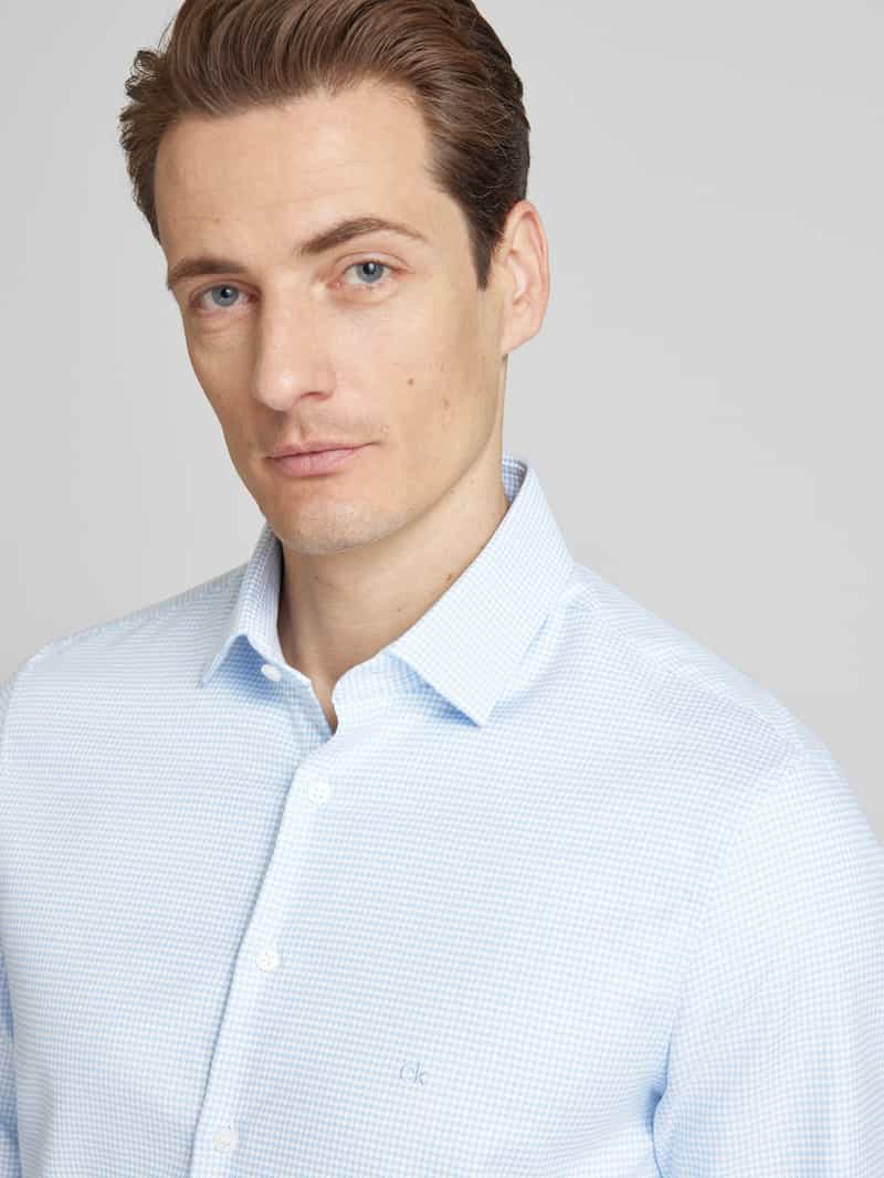 CK Calvin Klein Slim fit zakelijk overhemd met kentkraag model 'Bari'