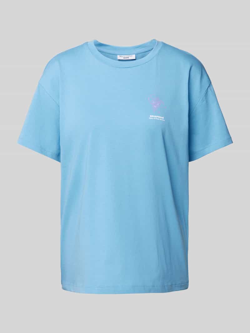 Marc O'Polo DENIM T-shirt met motief- statement- en labelprint