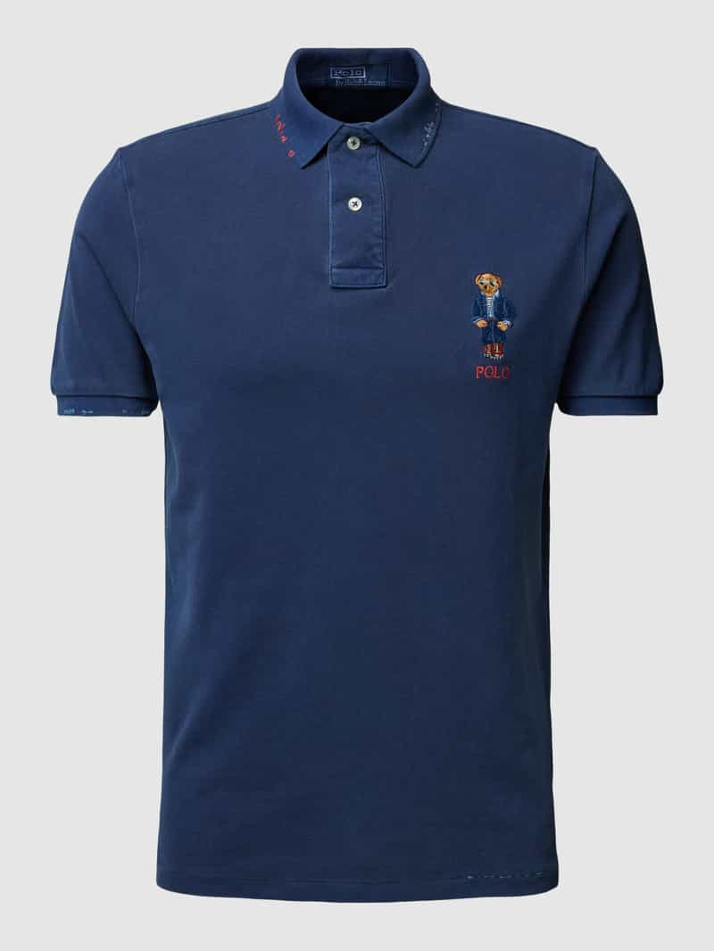 Polo Ralph Lauren Custom slim fit poloshirt met labelstitching