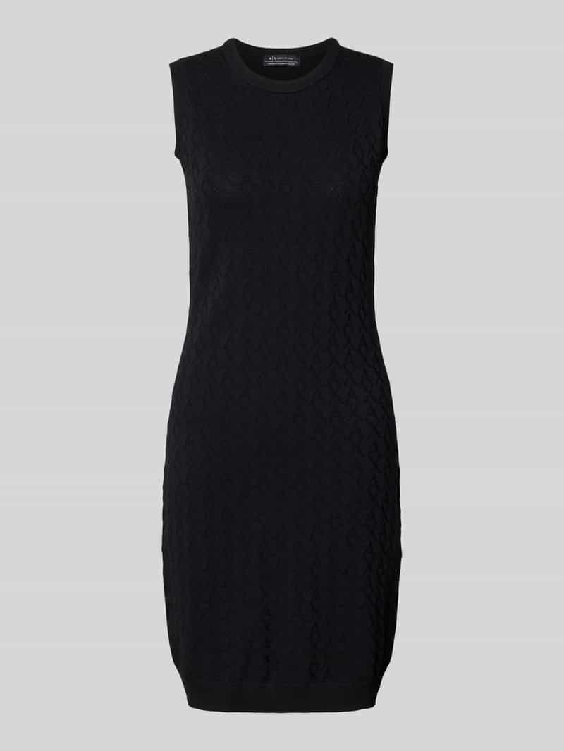 Armani Exchange Knielange jurk met structuurmotief