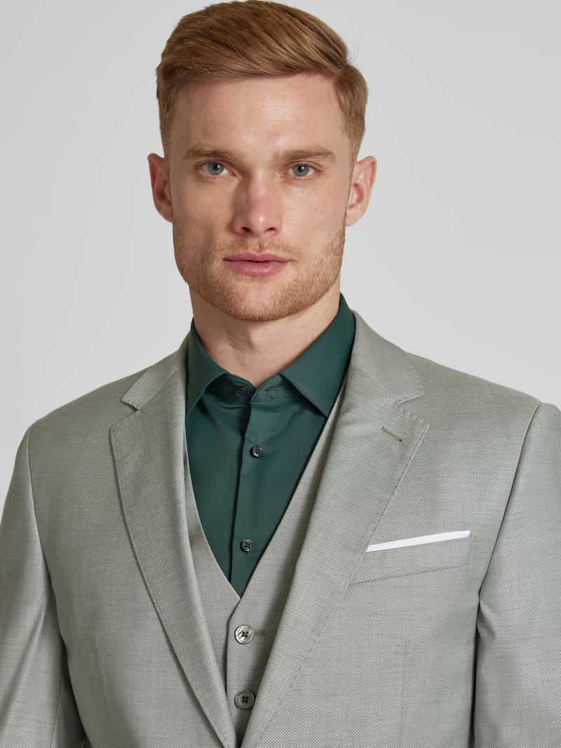 Jake*s Slim fit zakelijk overhemd met kentkraag