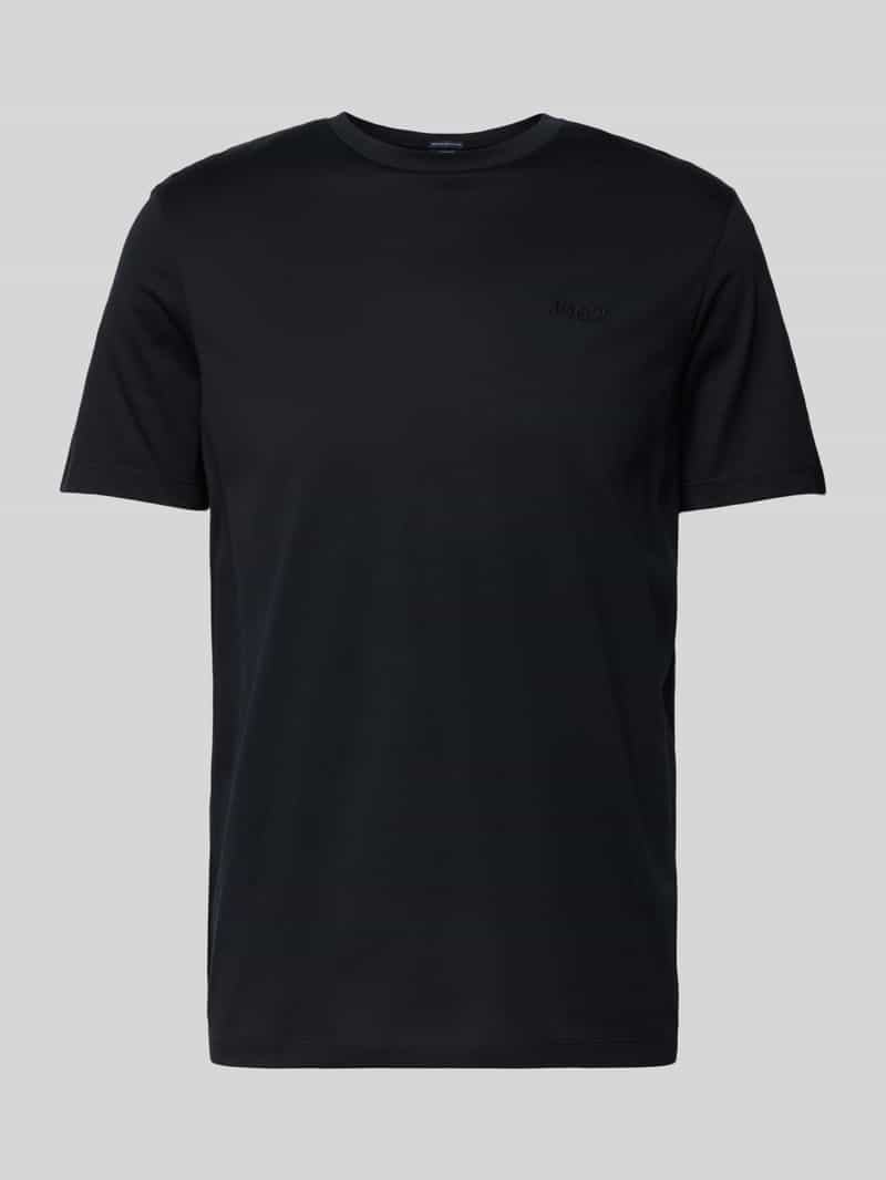 JOOP! Collection T-shirt met geribde ronde hals model 'Cosmo'
