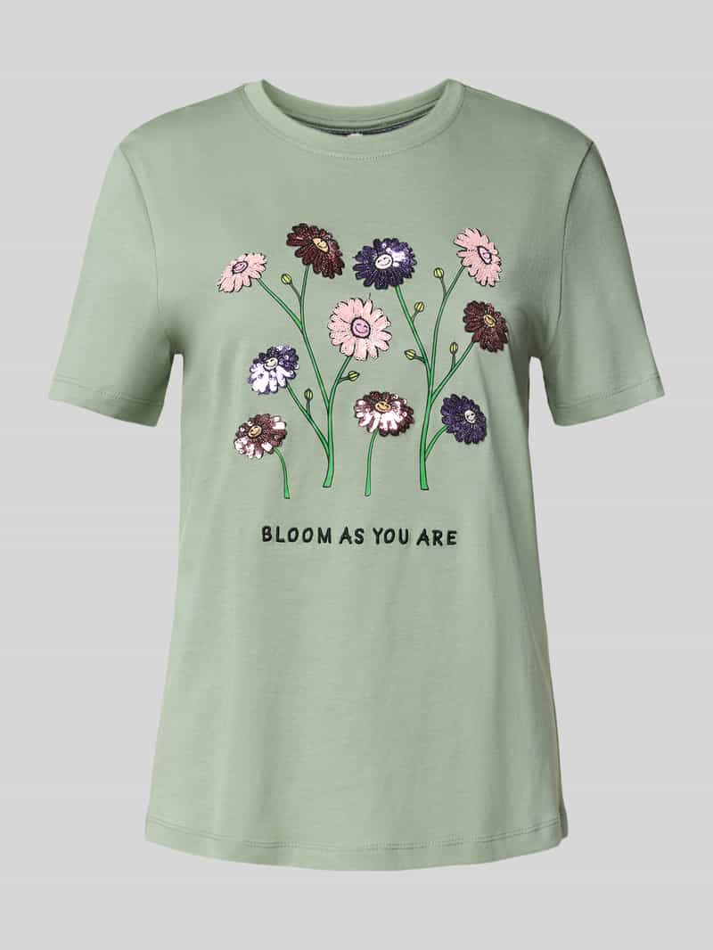 Only Regular fit T-shirt van puur katoen model 'KITA'