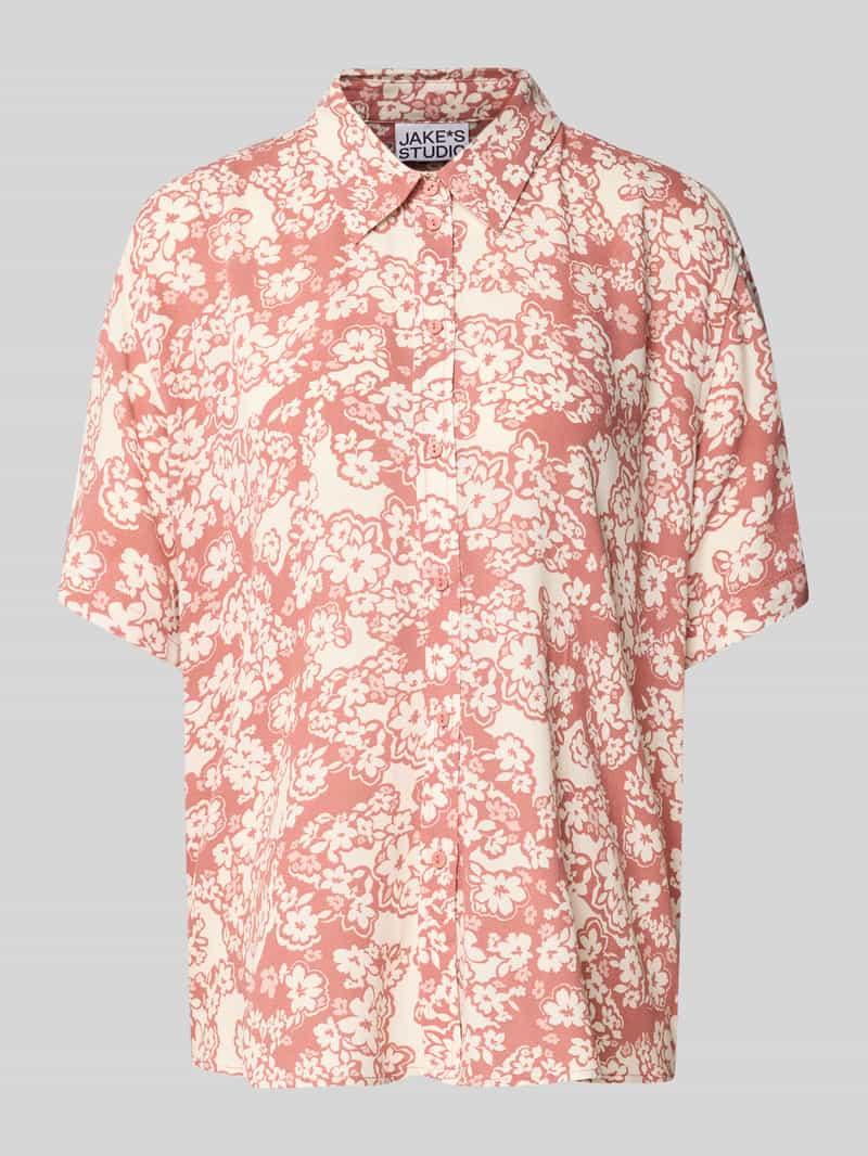 JAKE*S STUDIO WOMAN Relaxed fit blouse van viscose met 1 2-mouwen