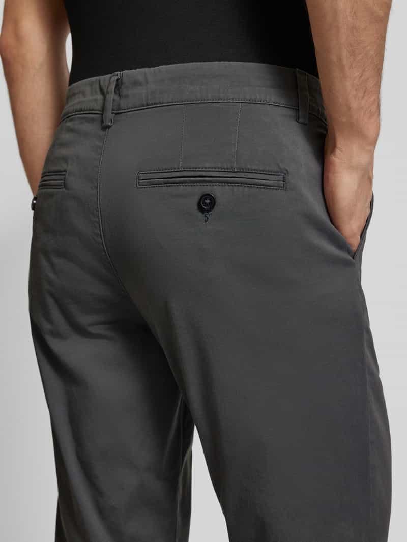 Selected Miles slim fit chino donkergroen dark shadow, foto 5