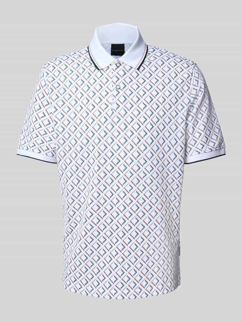 Bugatti Regular fit poloshirt in all-over look