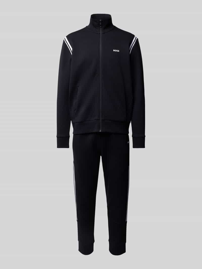 BOSS Green Sweatpak met contraststrepen