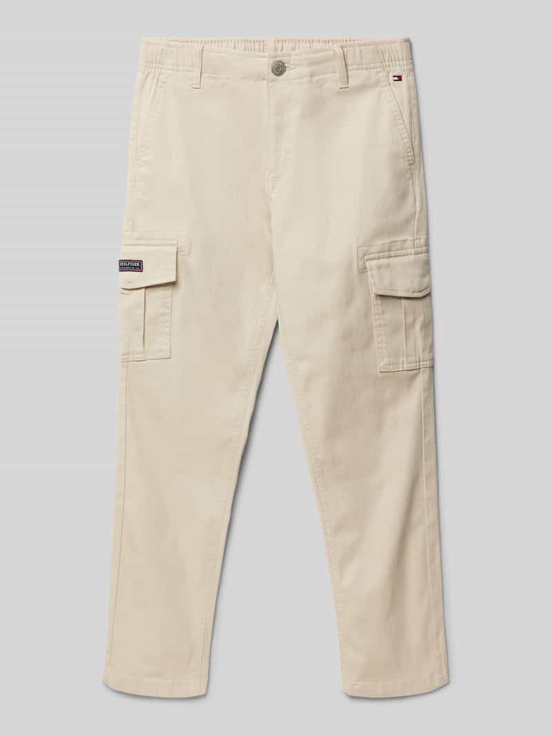 Tommy Hilfiger Teens Straight leg cargobroek met labelpatch model 'UTILITY'