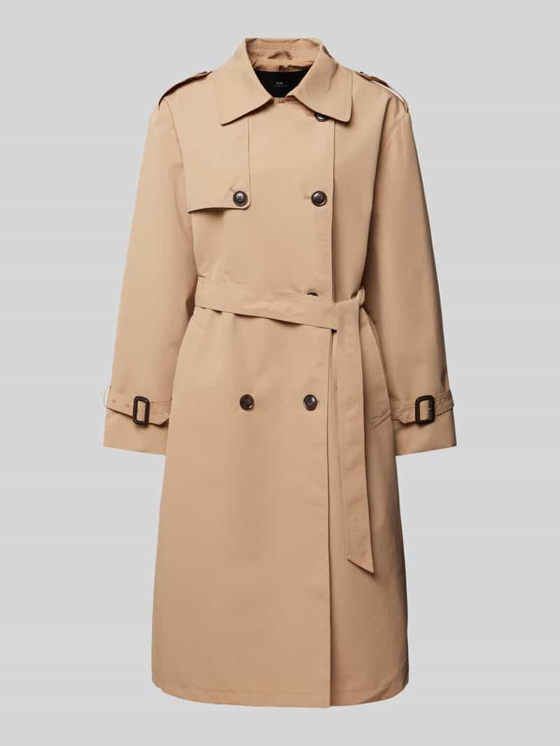 WITHBLACK Trenchcoat met strikceintuur
