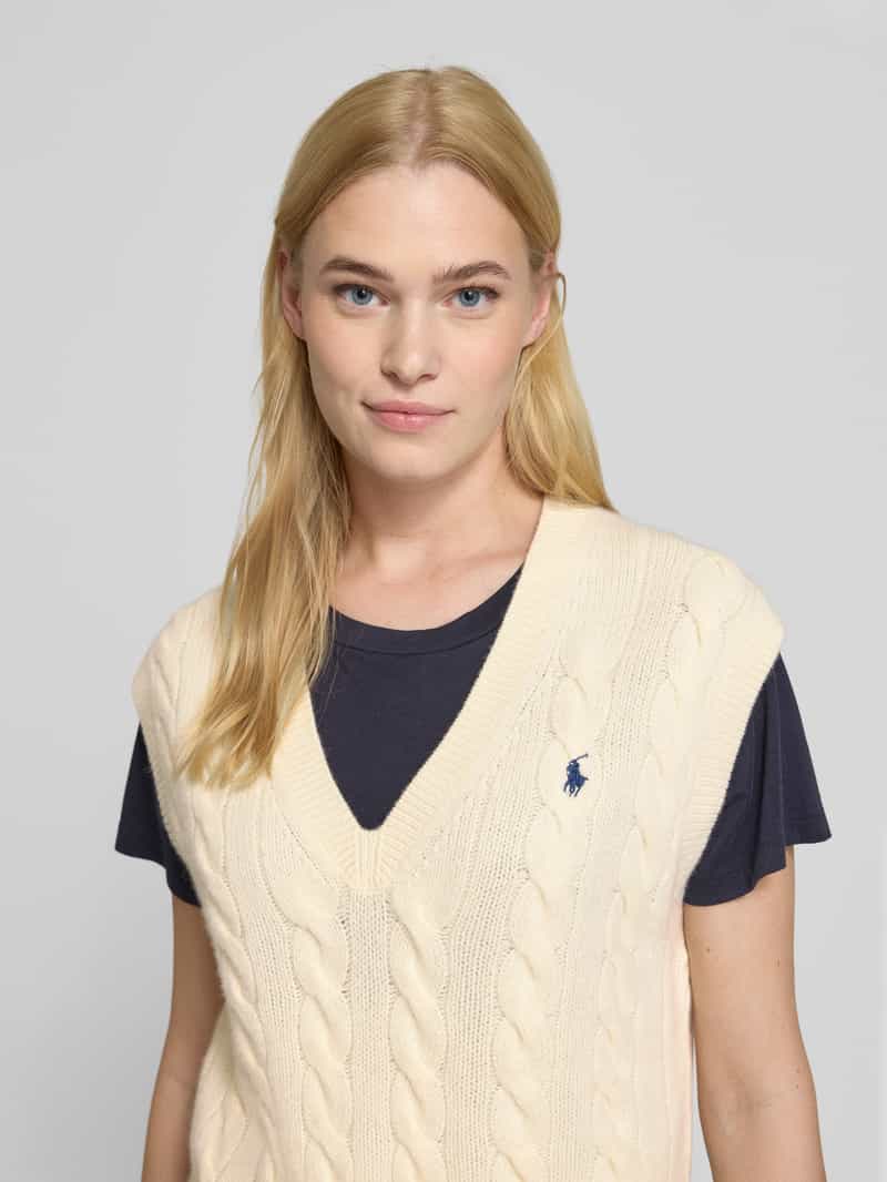 Polo Ralph Lauren Gebreide spencer met kabelpatroon