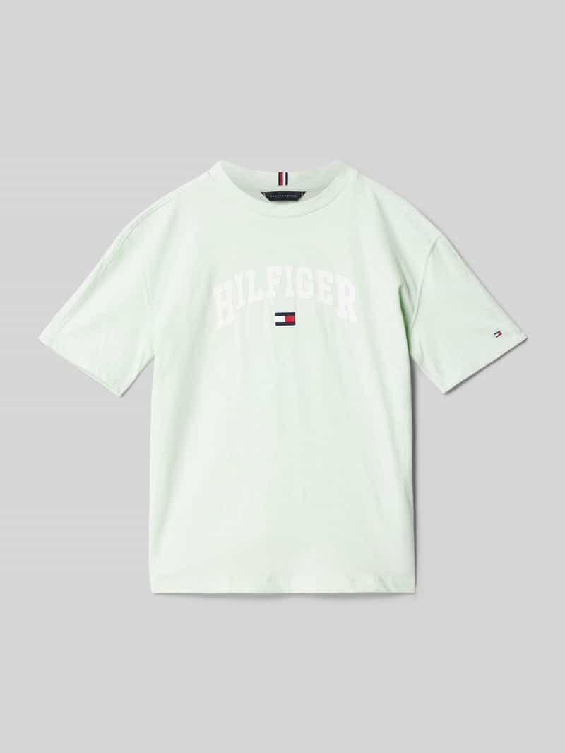 Tommy Hilfiger Teens T-shirt met labelstitching model 'VARSITY'