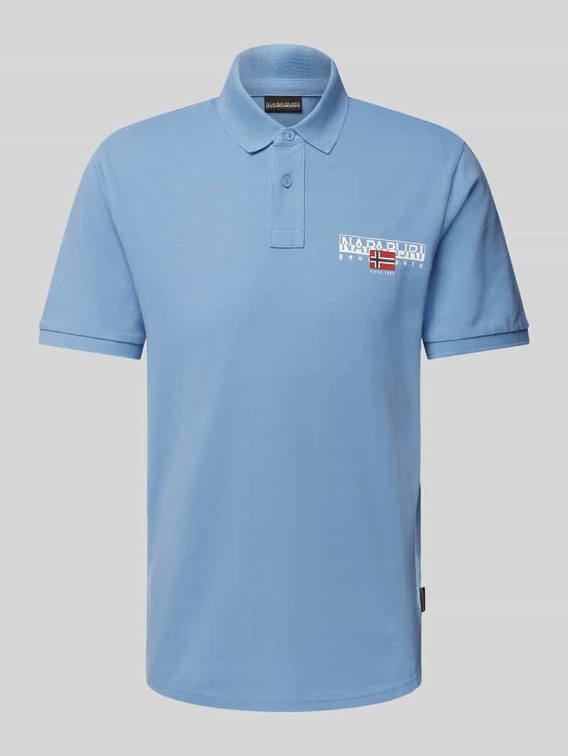 Napapijri Slim fit poloshirt met labelprint model 'AYLMER'