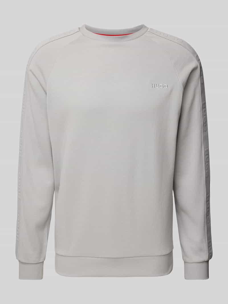 HUGO Sweatshirt met labelstitching