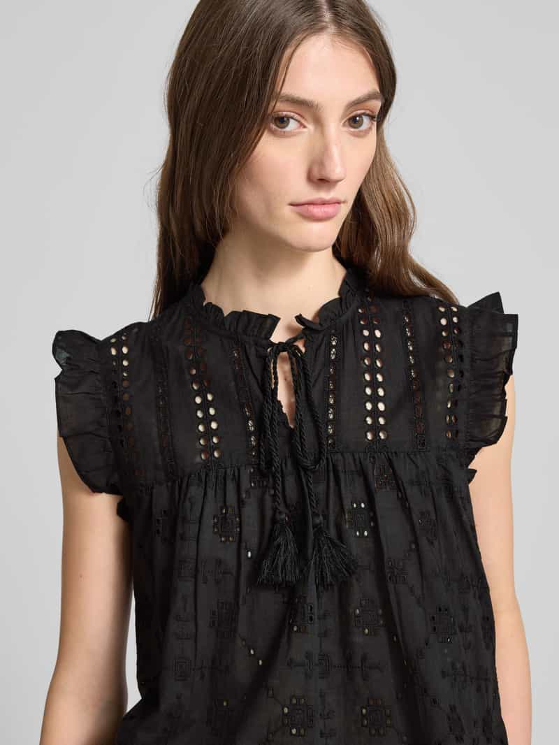 Only Loose fit blousetop van puur katoen model 'REVA LIFE'