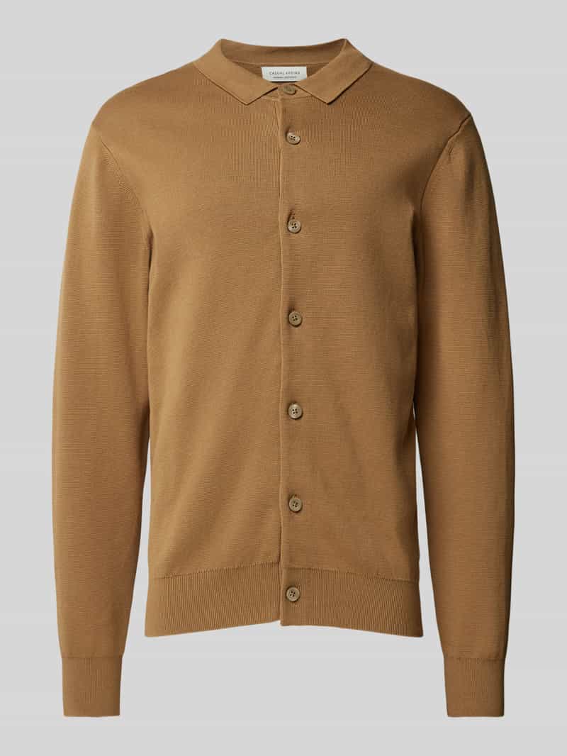casual friday Cardigan met polokraag model 'WILLY'