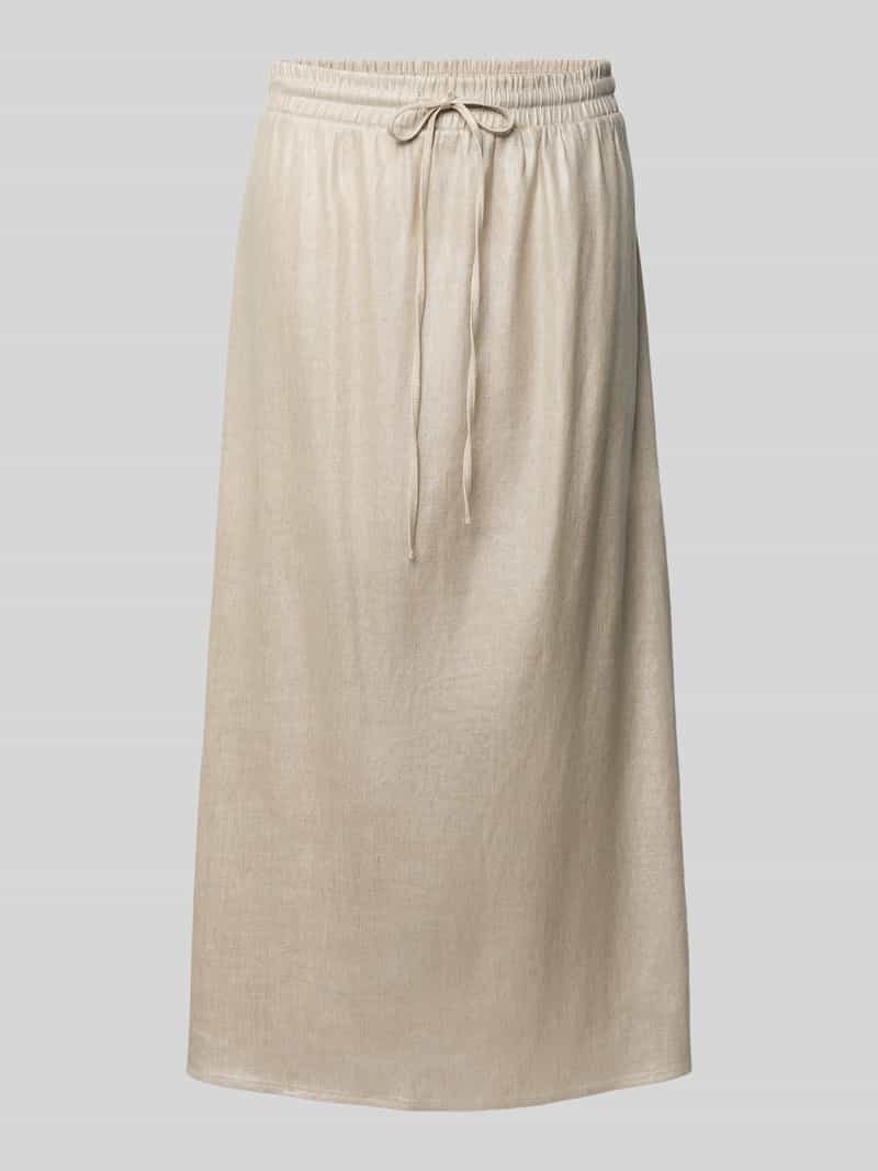 someday Midirok van linnenmix met elastische band model 'Oflow'