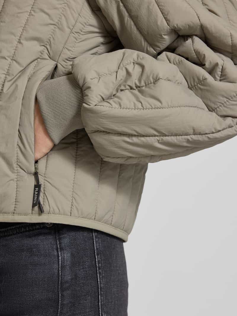 Rains Gewatteerd jack met knoopsluiting model 'Banja Liner'