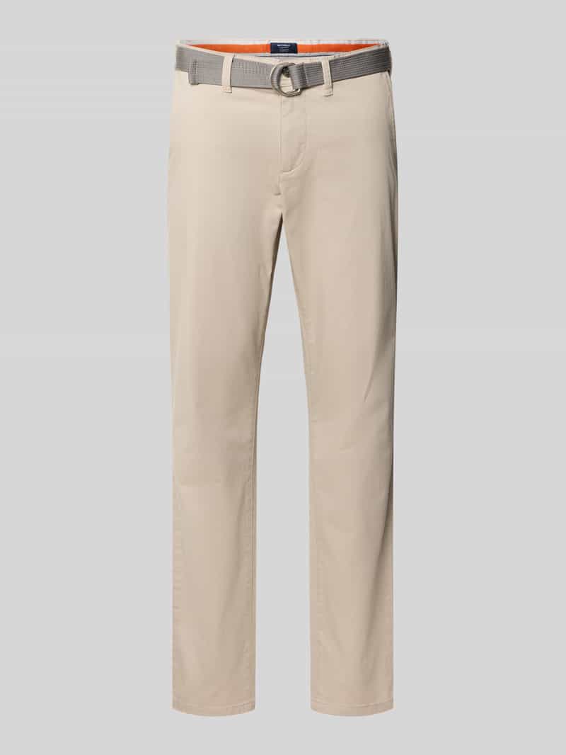 MCNEAL Slim fit chino met riem