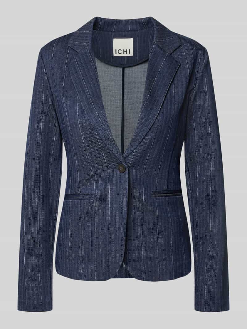 Ichi Blazer van viscosemix met reverskraag model 'KATE'
