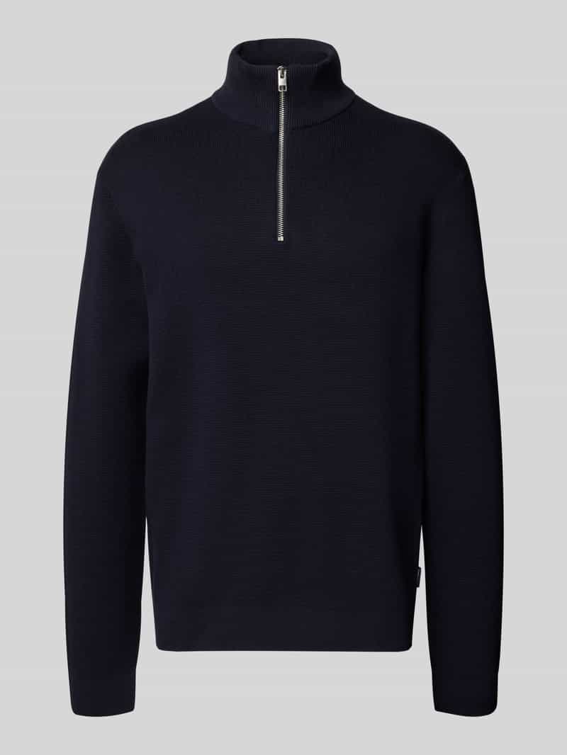 Jack & Jones Schipperstrui JPRBLAMILANO STITCH KNIT HALF ZIP SN