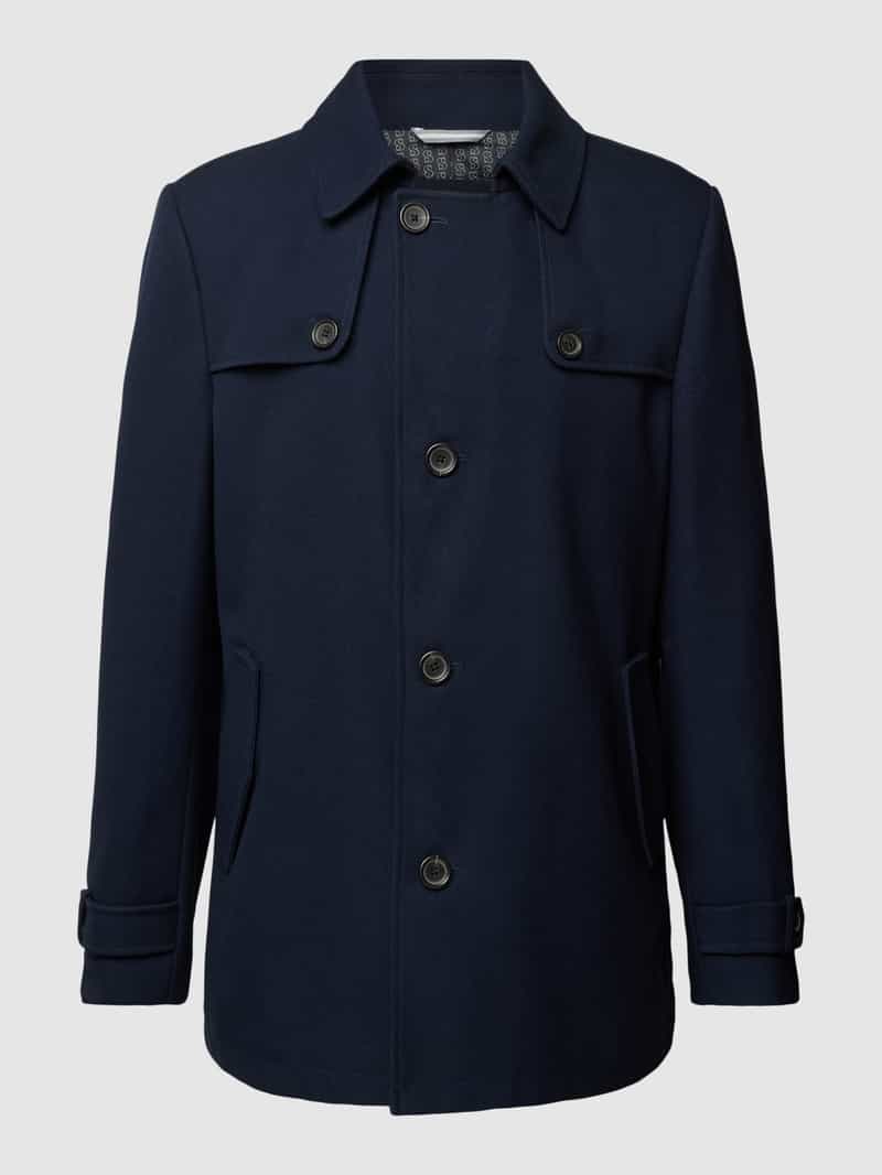s.Oliver BLACK LABEL Jack met platte kraag en mouwtrensjes