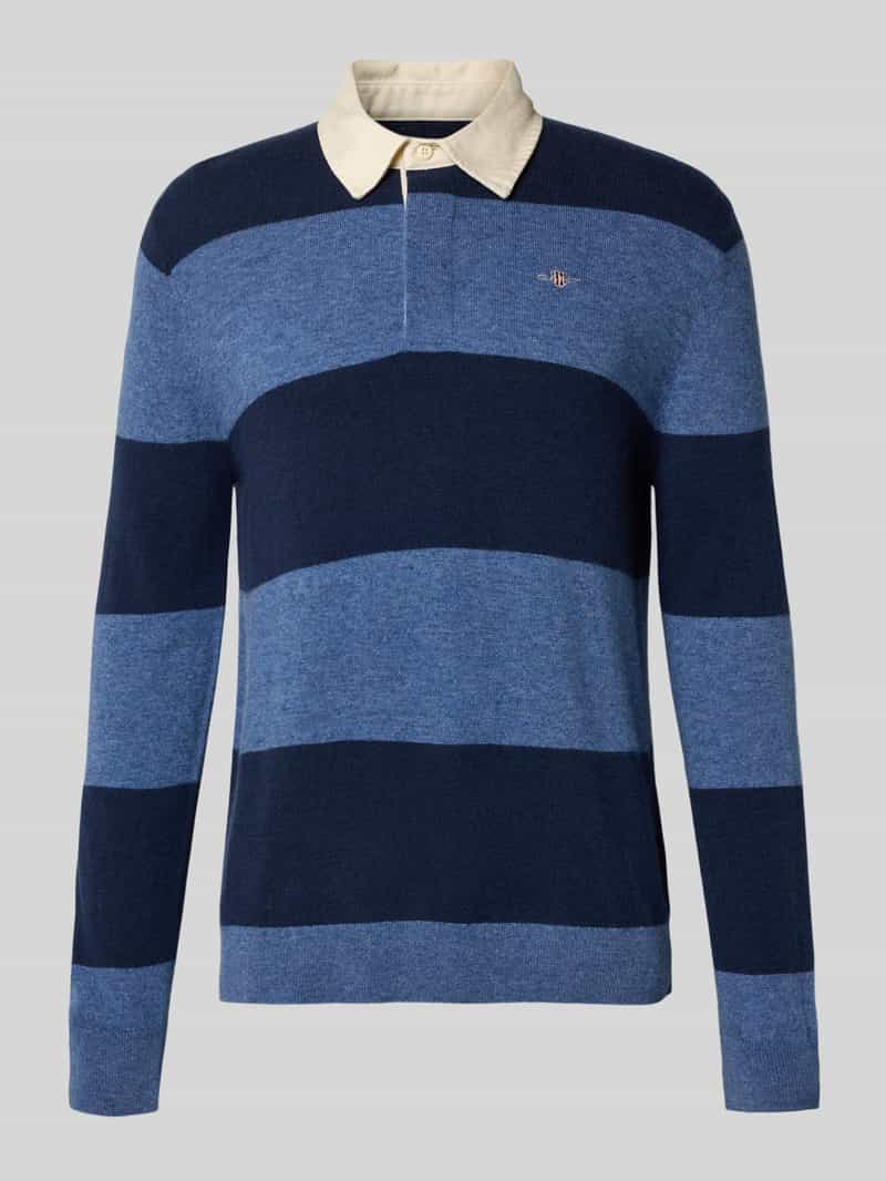 Gant Gebreide pullover met labelstitching