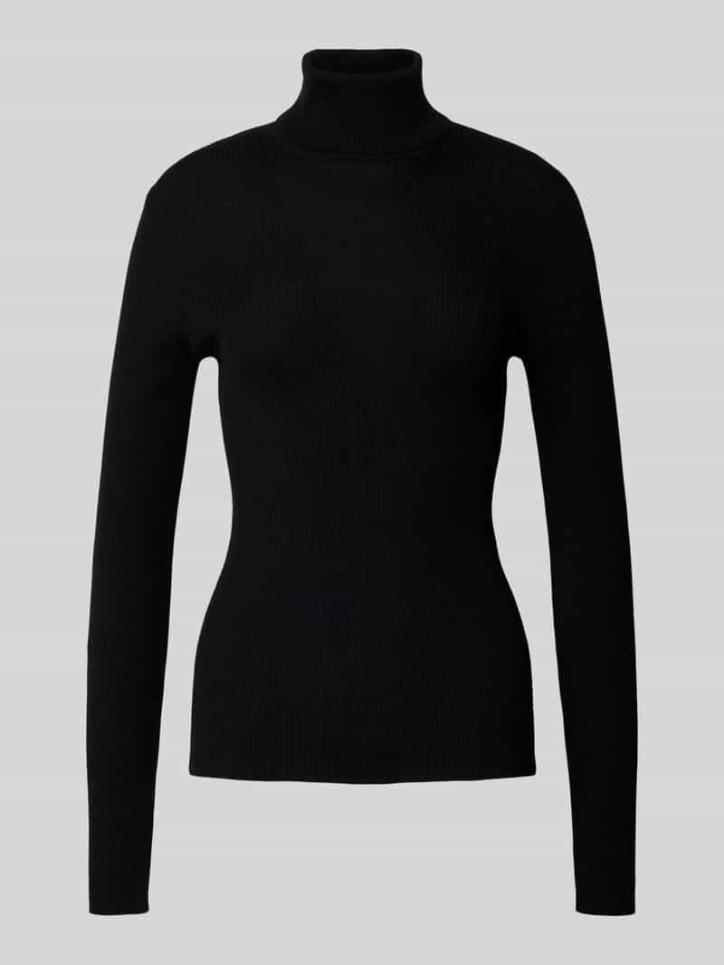 Joop! Gebreide pullover met geribde col model 'Kalis'