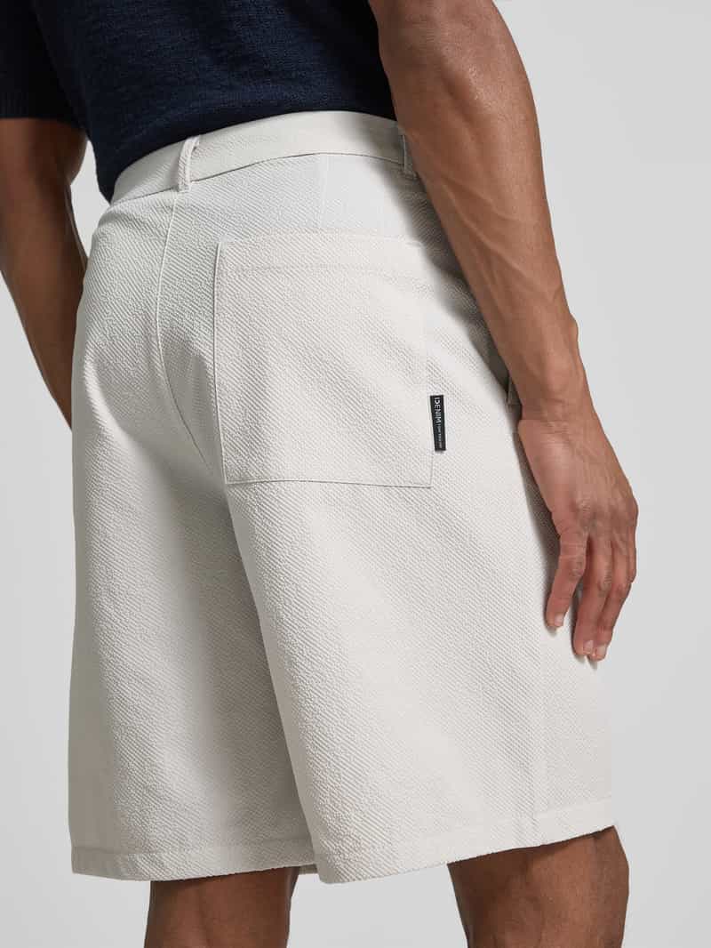 Tom Tailor Denim Loose fit korte broek in crêpelook